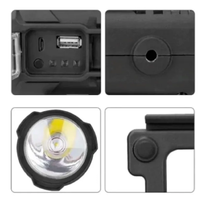LINTERNA LED LARGO ALCANCE RECARGABLE TRIPODE TECNOLAB TL215 COLOR DE LA LUZ NEGRO - 3
