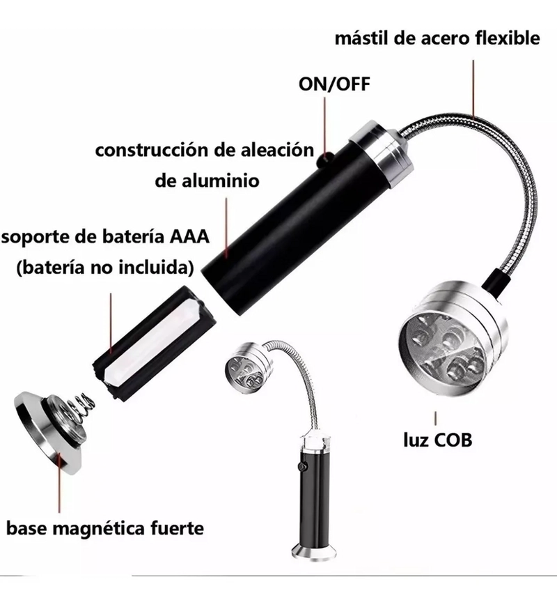 LUCES DE PARRILLA LED MAGNE TICAS PARA BARBACOA AL AIRE LIBRE - 2