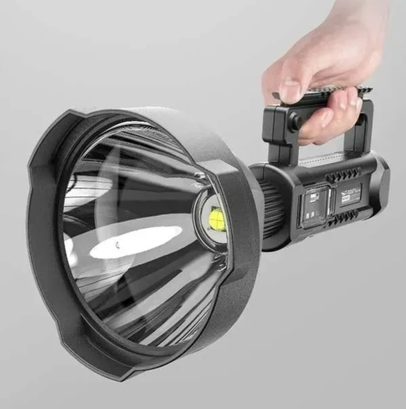 FOCO LINTERNA LED LARGO ALCANCE + USB + TRIPODE BLANCO - 3