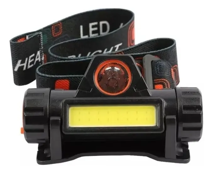 LINTERNA CABEZA USB LED CINTILLO CICLISMO OUTDOOR TREKKING LUZ LED COB RECARGABLE - 2