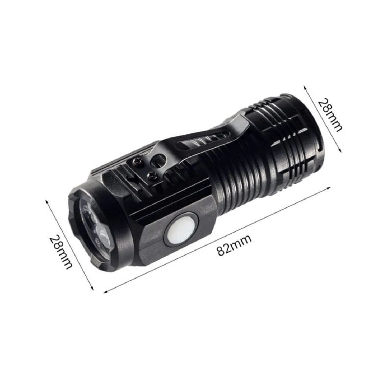 LINTERNA TACTICA RECARGABLE DE LARGA DISTANCIA LED NEGRO - 1
