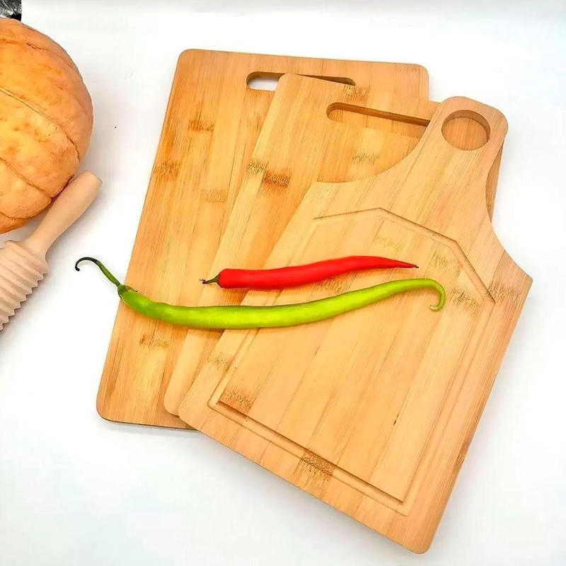 SET DE 3 TABLAS DE BAMBOO PARA PICAR ECOLOGICAS TRES PIEZAS SET 3 PIEZAS - 4