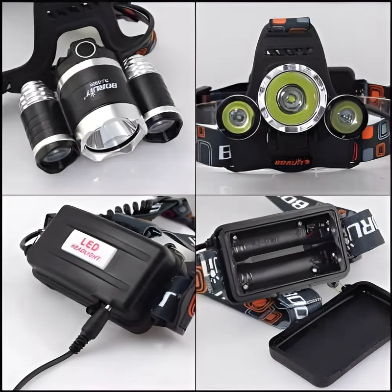 LINTERNA FRONTAL 5000 LUMENES LED MINERO - 3
