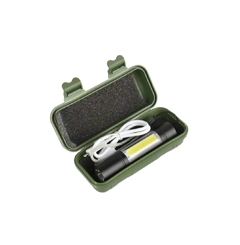 LINTERNAS TACTICAS LINTERNA RECARGABLE POTENTE LINTERNA LED BLANCO NEGRO - 1