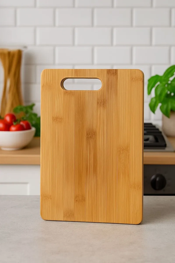 TABLA PARA PICAR Y CORTAR DE MADERA MARRON - 1