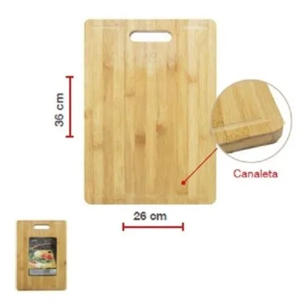 TABLA PARA PICAR ALIMENTOS DE MADERA - GONGS FORESTRY LISO - 1