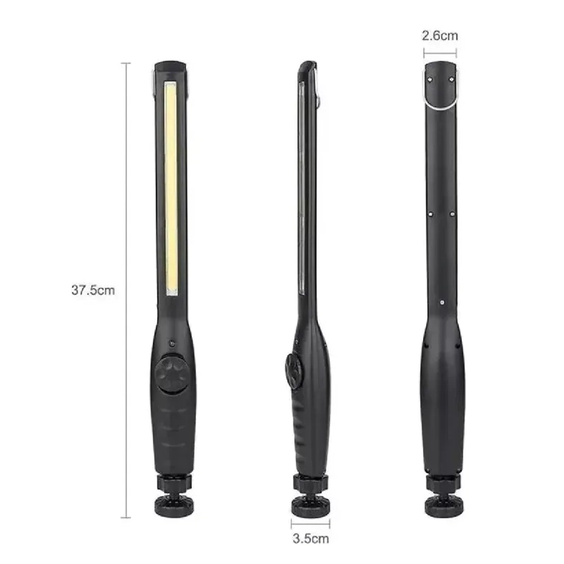 LINTERNA LED RECARGAB EMERGENCIA SUPER BRILLANTE MAGICSTORE AMARILLO NEGRO - 2