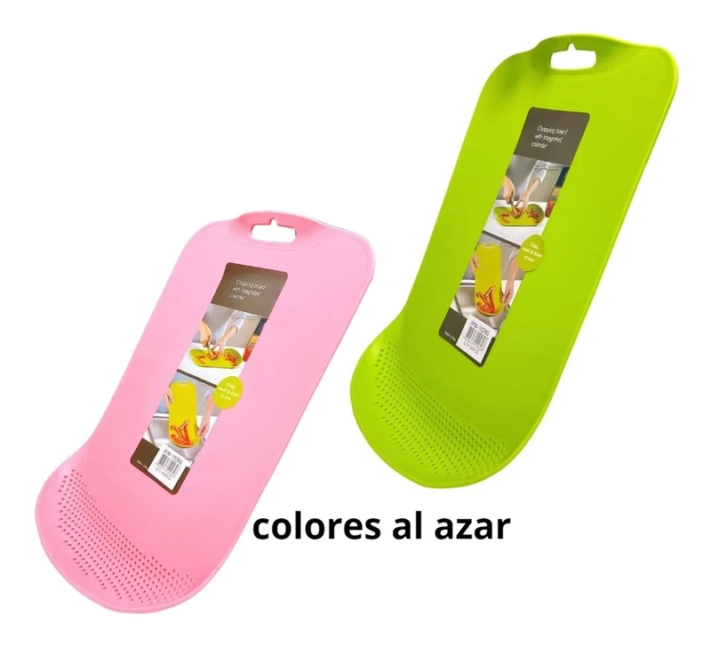 TABLA PARA PICAR ALIMENTOS COCINA CON COLADOR TABLA CON COLADOR - 4