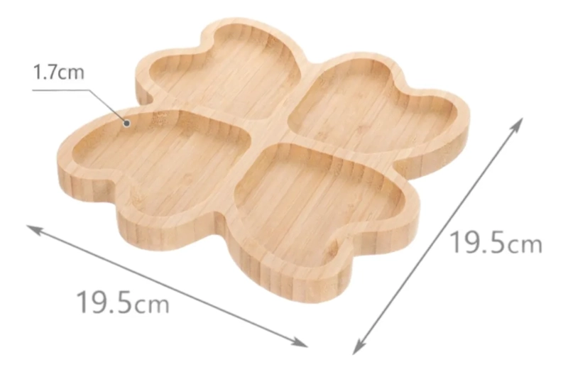 TABLA PICOTEO TRE BOL BAMBU PICNIC COMPARTIR APERITIVO 19,5CM - 3