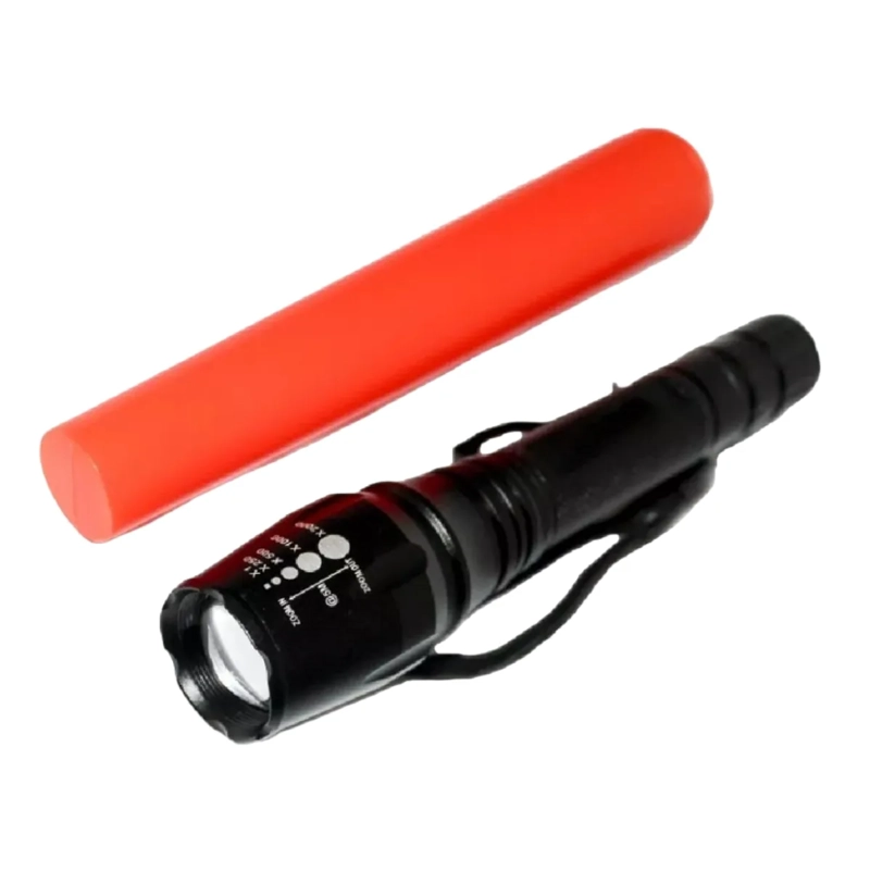 FOCO LINTERNA LED LARGO ALCANCE 600 METROS + USB + TRIPODE BLANCO FRIO - 2