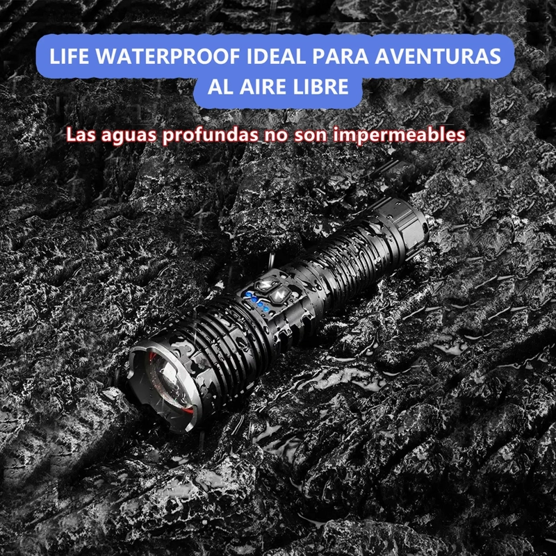 90000 LM ZOOM LINTERNAS LED RECARGABLE ALTA POTENCIA - 4