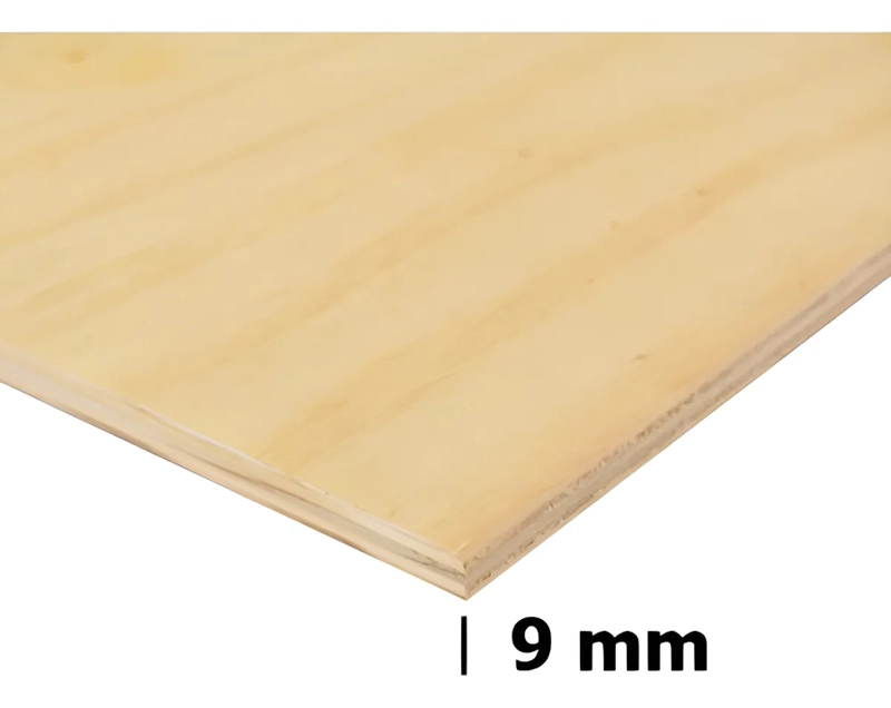 TABLA MADERA TERCIADO 40X40 CM 9 MM MANUALIDADES COLOR NATURAL TERCIADO 9 MM - 2