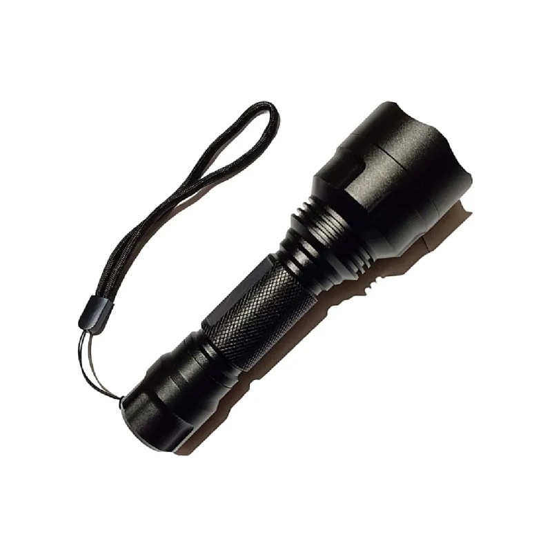 LINTERNA LED TACTICA DE CAZA LUZ ROJA RECARGABLE ROJO - 4