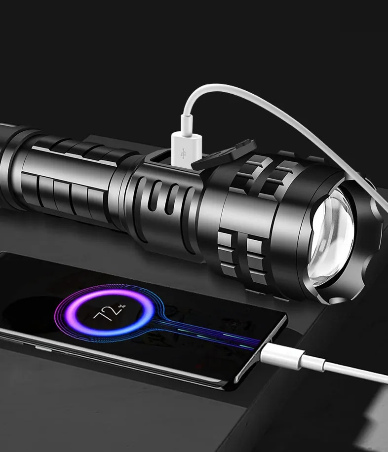 LINTERNA 100000 LUMENE LINTERNAS TACTICAS RECARGABLES - 4