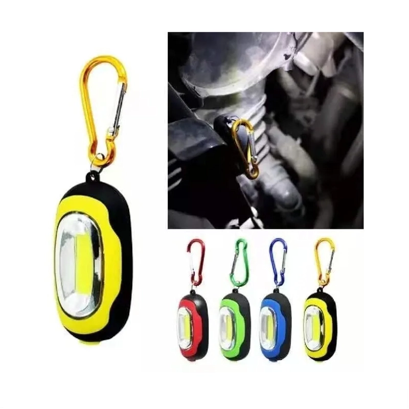 PAK 24 LINTERNAS MINI COB LUZ LED LLAVERO A PILA AAA BLANCO - 2