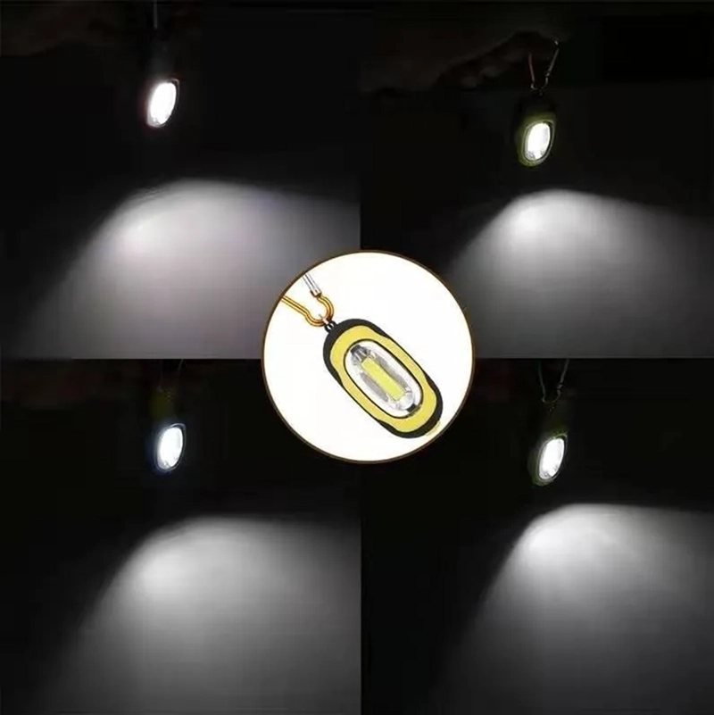 PAK 24 LINTERNAS MINI COB LUZ LED LLAVERO A PILA AAA BLANCO - 3