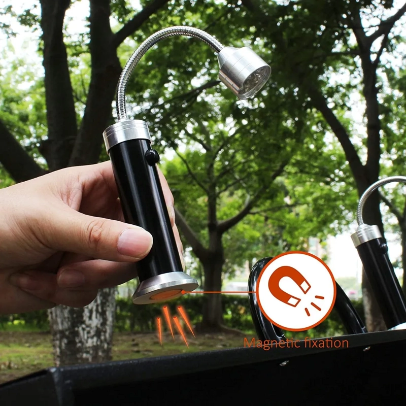 2 PIEZAS LUZ DE LA PARRILLA, LUZ PARA LEER, LINTERNA - 3