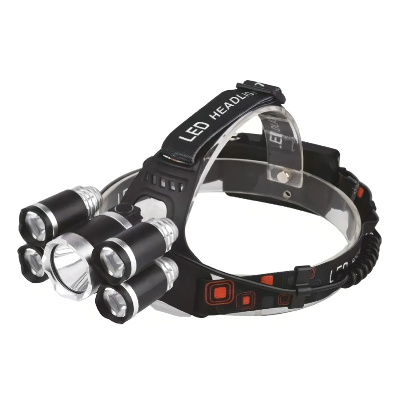 LINTERNA LED CINTILLO CABEZA LED T6 CREE RECARGABLE /L009 LINTERNA NEGRO LUZ BLANCO - 1