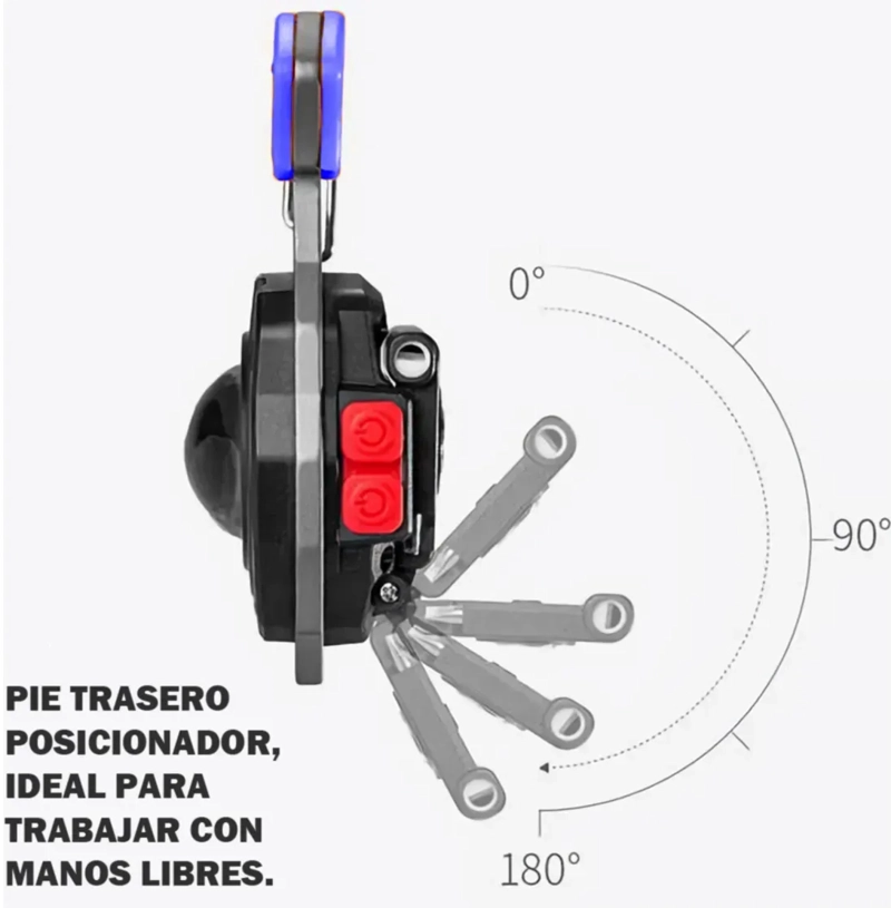 LINTERNA TACTICA RECARGABLE LLAVERO LINTERNA LED EMERGENCIA - 5