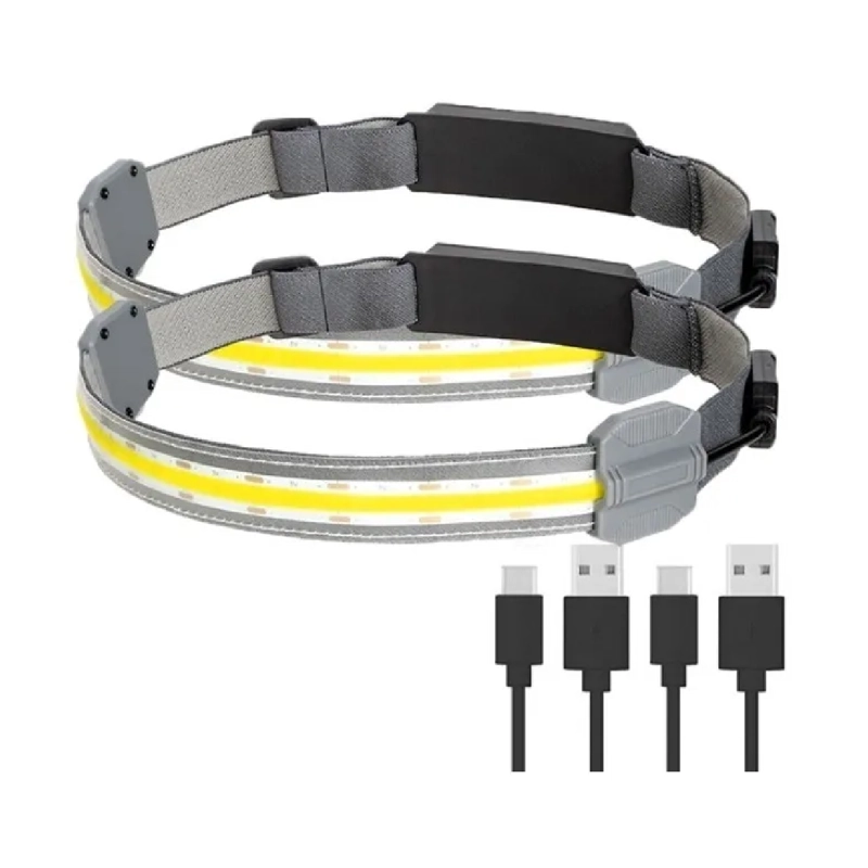 X2 LINTERNA FRONTAL FOCO MINERO LED RECARGABLE 3 MODOS BLANCO - 1