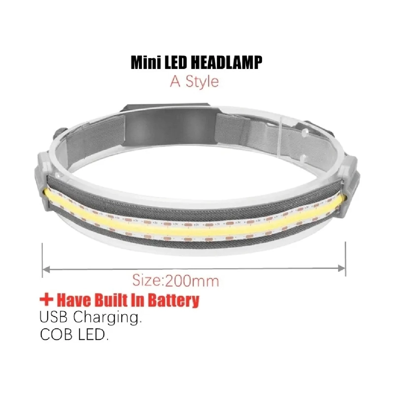 X2 LINTERNA FRONTAL FOCO MINERO LED RECARGABLE 3 MODOS BLANCO - 2