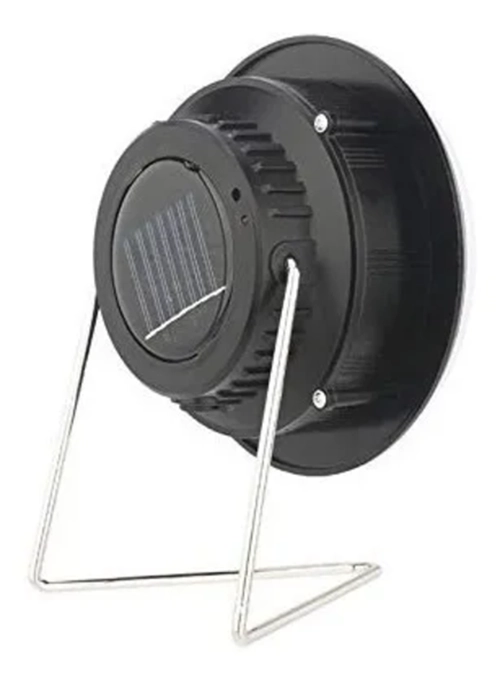 LINTERNA LED SOLAR CAMPING CON LUZ GIRATORIA BLANCO - 1