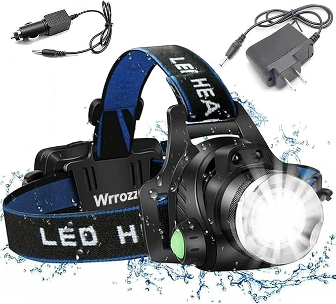 LINTERNA FRONTAL RECARGABLE LED DE CABEZA 1600 LUMENES - 2