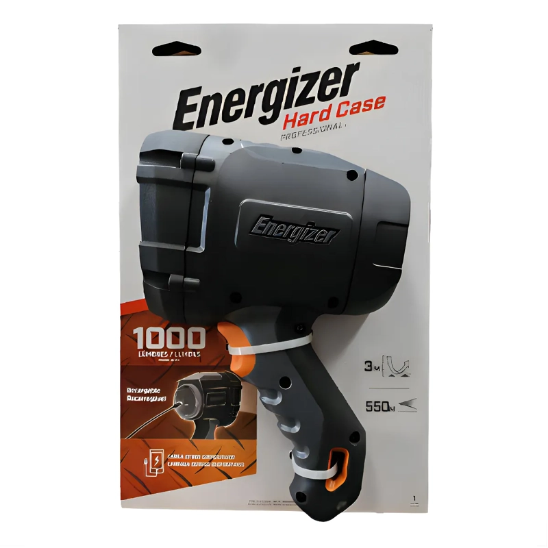 FOCO ENERGIZER HARD CASE RECARGABLE 1000 LUMENS FRIA GRIS - 2
