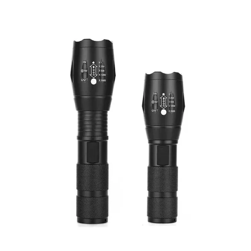 LINTERNA LED CREE RECARGABLE 2000 LUMENES BLANCO NEGRO - 2