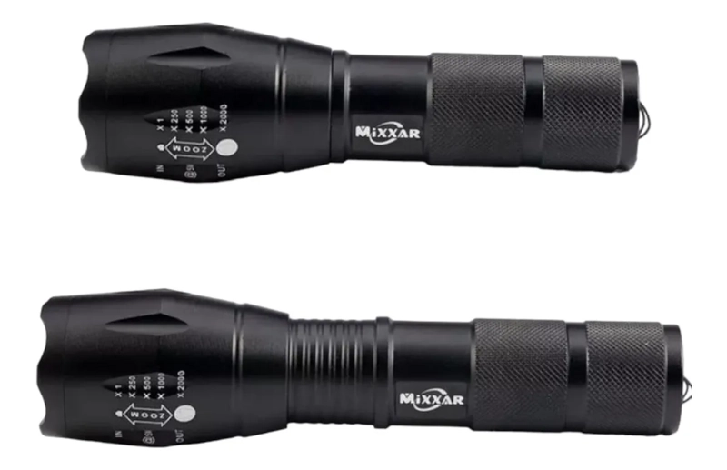 LINTERNA TACTICA RECARGABLE CON ZOOM CREE LED 5000 LUMENS - 2