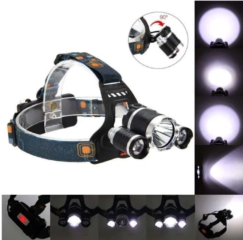 LINTERNA FRONTAL CINTILLO LED T6 3000LM - 3
