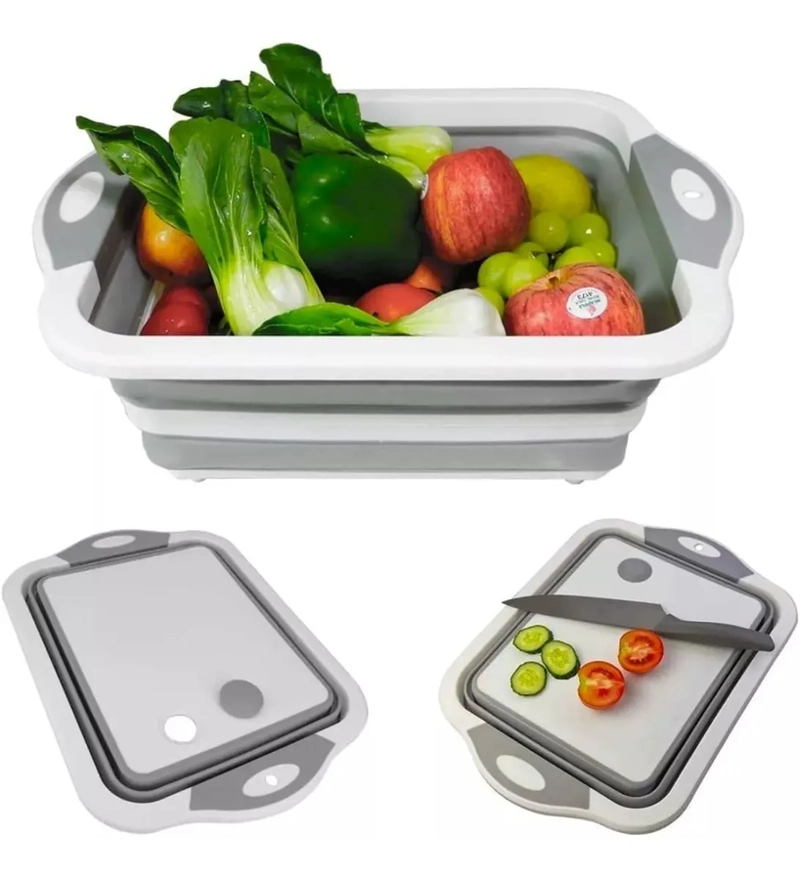 TABLA PLEGABLE MULTIUSO PARA PICAR COCINA CORTAR VERDURAS - 1