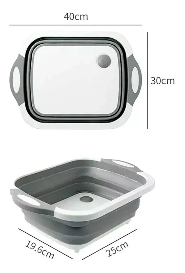 TABLA PLEGABLE MULTIUSO PARA PICAR COCINA CORTAR VERDURAS - 2