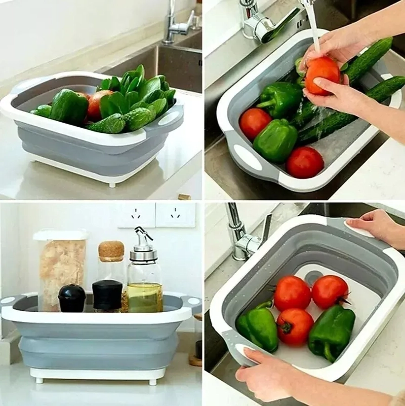 TABLA PLEGABLE MULTIUSO PARA PICAR COCINA CORTAR VERDURAS - 3