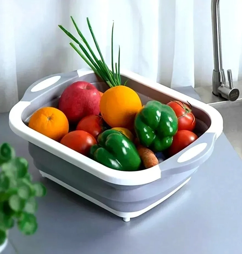 TABLA PLEGABLE MULTIUSO PARA PICAR COCINA CORTAR VERDURAS - 6
