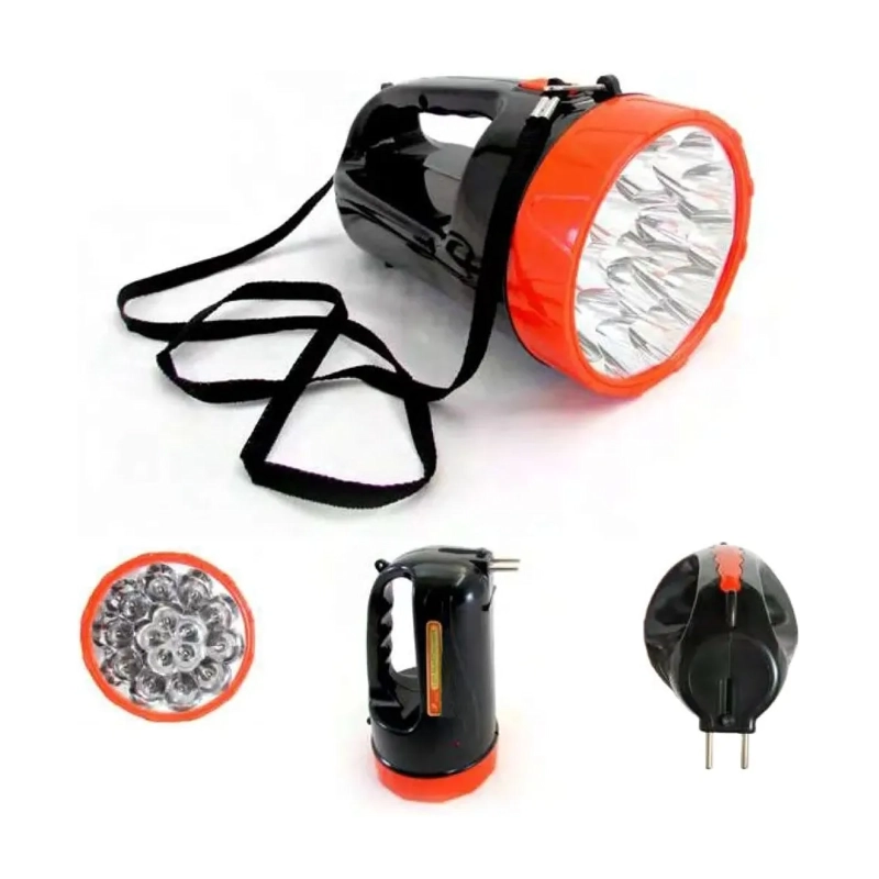 LINTERNA LED DE MANO RECARGABLE 15 LED DEJAVU BLANCO NEGRO - 2