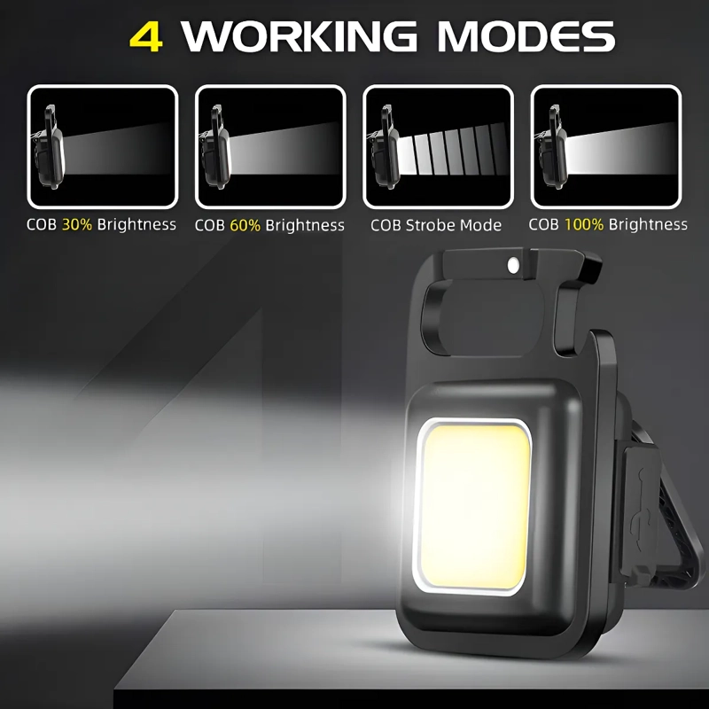 2 LINTERNA LED RECARGABLE LAMPARA CAMPING LINTERNAS TACTICAS LINTERNA NEGRO LUZ BLANCO - 2
