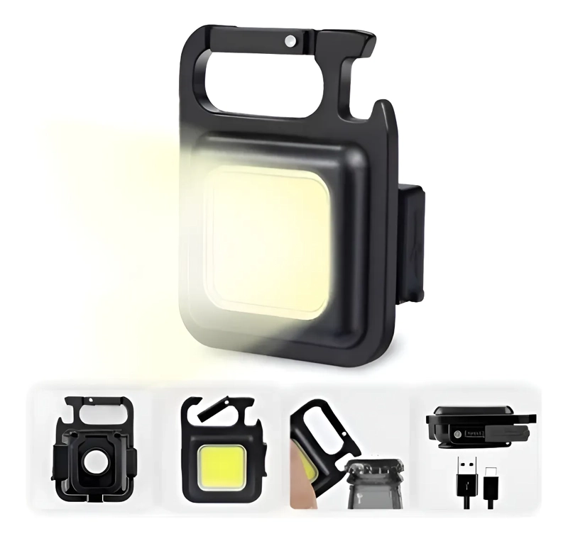 2 LINTERNA LED RECARGABLE LAMPARA CAMPING LINTERNAS TACTICAS LINTERNA NEGRO LUZ BLANCO - 4