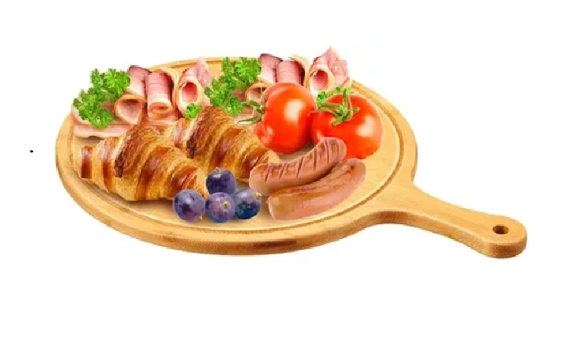 PLATO DE MADERA PARA PIZZA ALIMENTOS 30 CM TABLA PICOTEO - 2