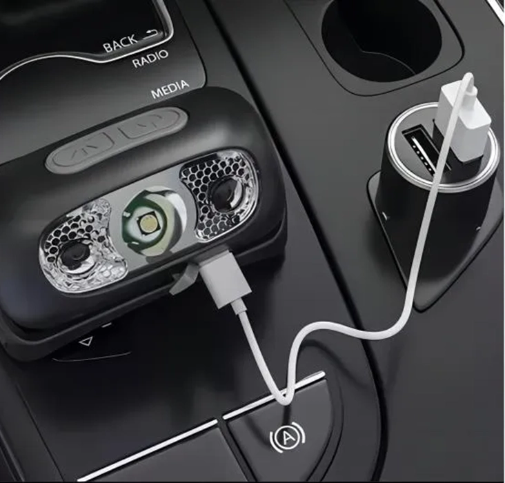 MINI LINTERNA FRONTAL LED RECARGABLE POR USB, LUZ DE CABEZA - 3