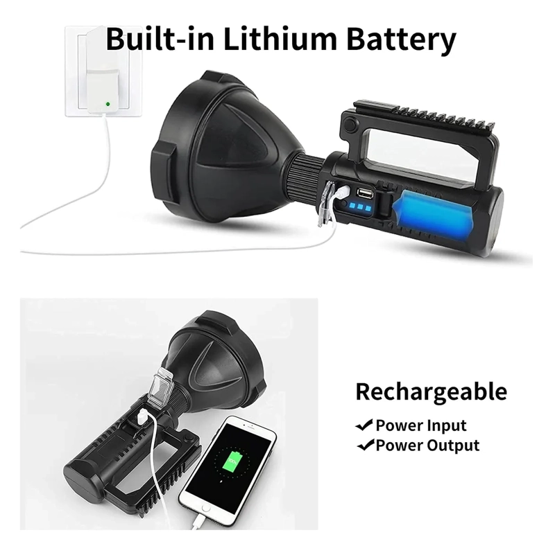PORTATIL FOCO LINTERNA CAMPING LED LARGO ALCANCE+USB+TRIPODE - 2