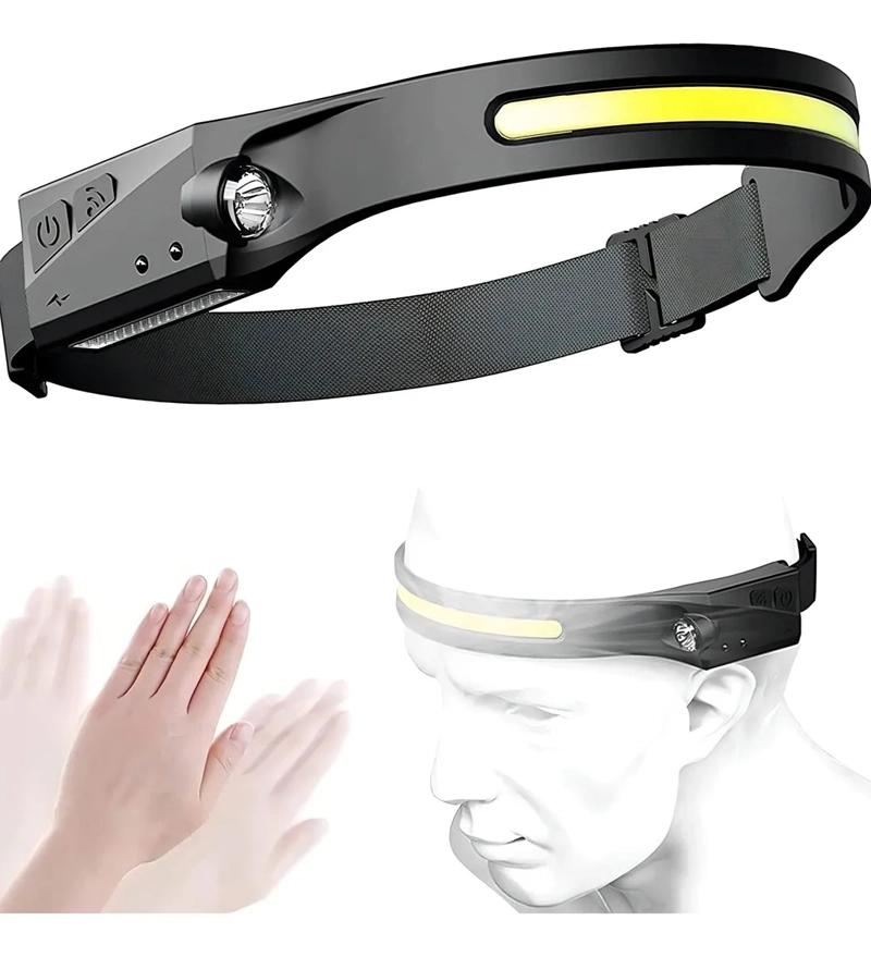 POTENTE LINTERNA FRONTAL LED A PRUEBA DE AGUA - 1