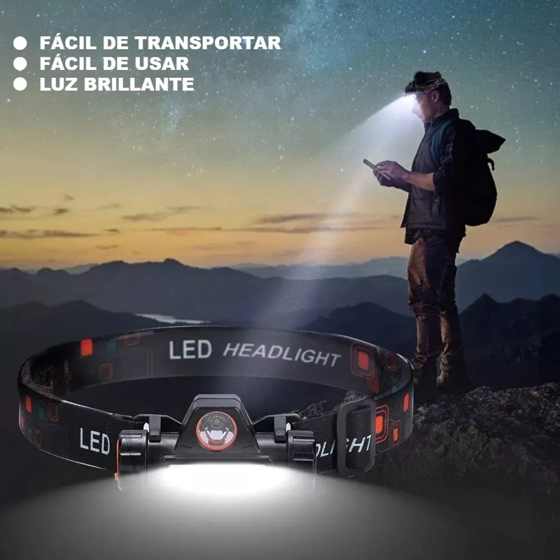LINTERNA FRONTAL RECARGABLE FOCO CABEZA LINTERNA MINERA FOCO - 4