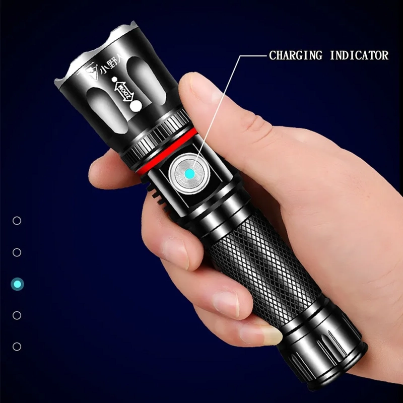 LINTERNA MANUAL RECARGABLE LED FLASHLIGHT 360°MULTIFUNCIONAL - 3