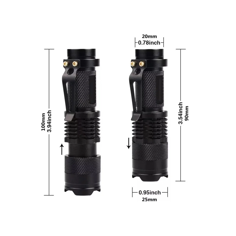X2 LINTERNA LUZ ULTRAVIOLETA LINTERNAS RECARGABLES LINTERNA - 3