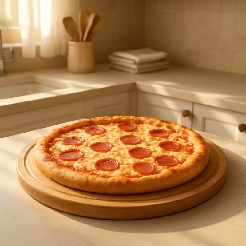 TABLA PIZZA MADERA TABLAS PARA PICAR PICOTEO PLATO DE MADERA LISO MARRON CLARO - 3