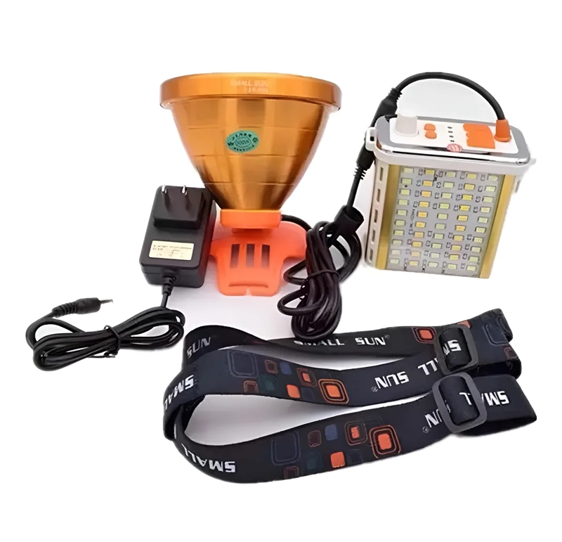 LINTERNA FOCO LED 800W (REALES) CAZA CAMPING MINERO LAMPARA BLANCO - 1