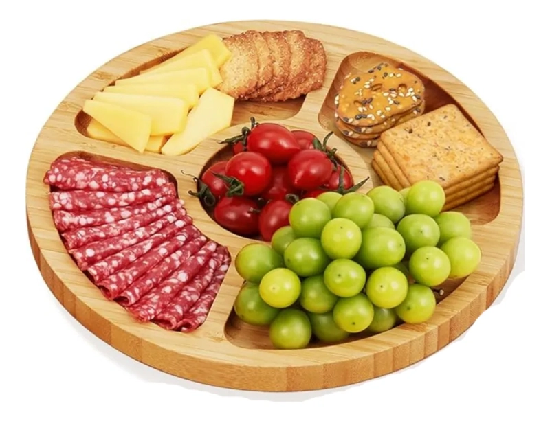 TABLA PARA SERVIR APERITIVOS Y PICOTEO BAMBU PICNIC - 3