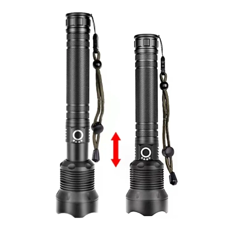 LINTERNA LED TACTICA RECARGABLE ZOOM ALCANCE +2 PILAS26650 - 3