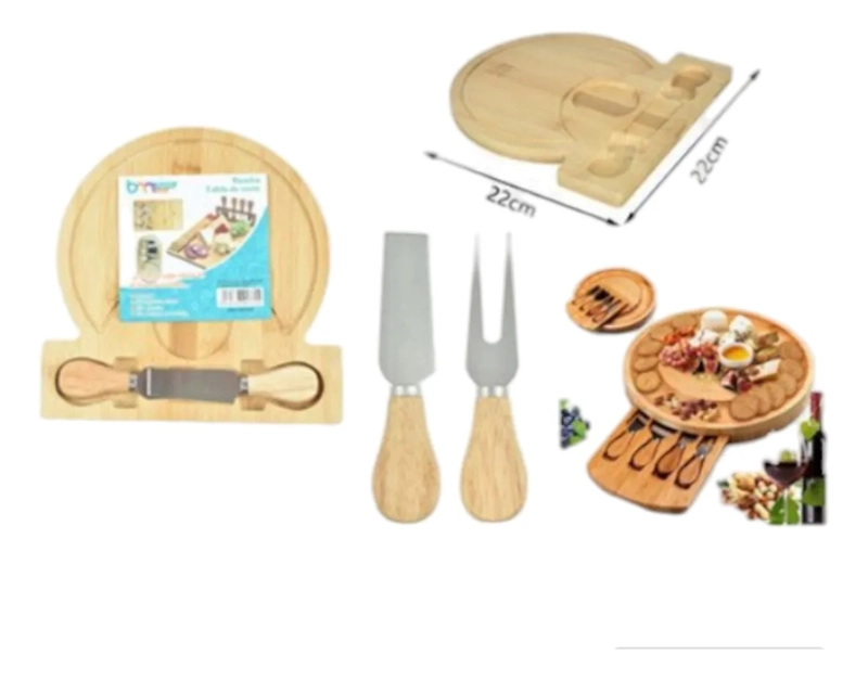 TABLA PARA PICOTEO CORTAR MAS ACCESORIOS MARRON - 2